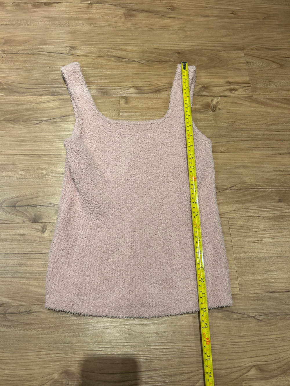 RD Style Plush Scoop Neck Tank in Blush Pink